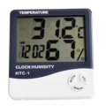 เครื่องวัดอุณหภูมิ ความชื้น และ นาฬิกา รุ่น HTC-1